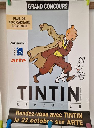 Affiche tintin reporter - tintin,