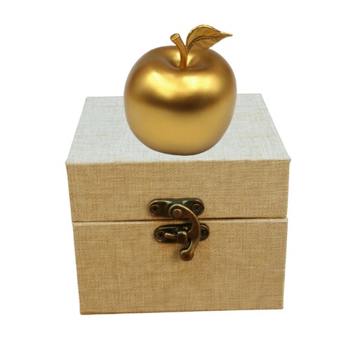Ornement pomme doré - ornement,