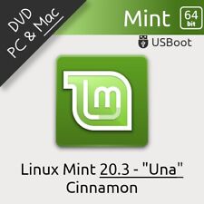 DISQUE DVD LINUX MINT 20.3 UNA 64BIT BOOTABLE DVD DISC INSTALLATION & LIVE