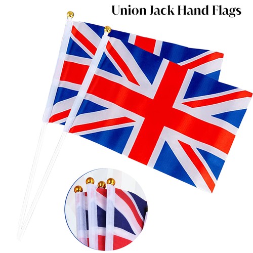 Main drapeaux union jack - main,