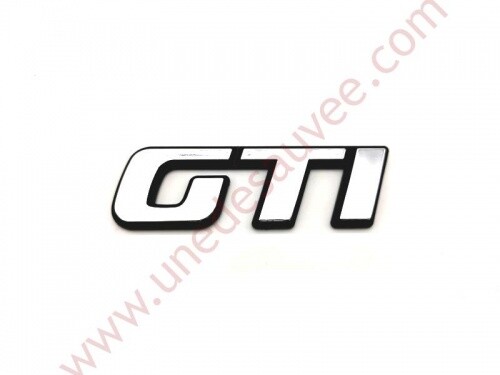 Logo gti monogramme chrome - logo,