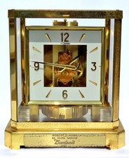 Jaeger-LeCoultre Swiss Atmos Clock Cal 528-8 Square Face Dial 1967 Working w Box