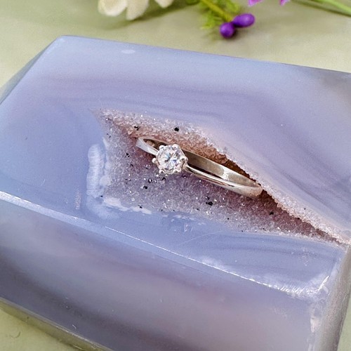 Bague argent solitaire t59 - bague,