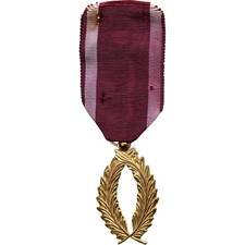 Belgium, Order of Academic Palms, Medal, Very Good Condition, Gilt