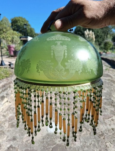 Tres ancien lustre verre - lustre,