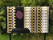 Tapis de selle Horse Western Show coussin de laine supérieur capteur...