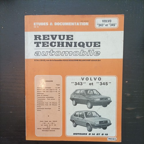 Revue technique volvo 343 - 343, 345