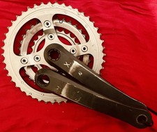 Shimano XTR M951 OctaLink V1 180mm, 46t/34t/24t crank crankset; 661g of 1990s!