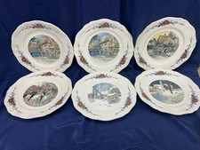 6 assiettes plates Obernai -