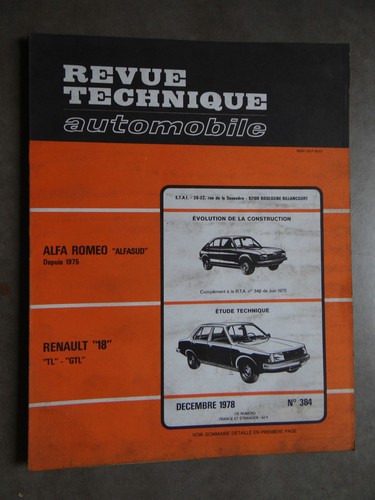 Revue technique automobile rta - automobile,