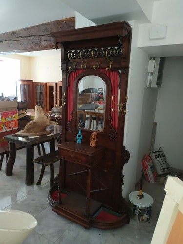 Grand vestiaire ancien bois - grand,