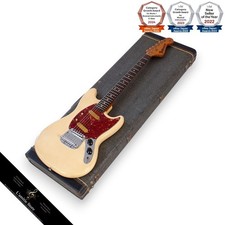 Guitare électrique Fender USA Mustang WH 1965 ANeck Vintage
