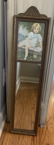 Vintage trumeau wall mirror - vintage,