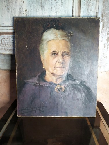Tableau ancien huile - ancien, portrait