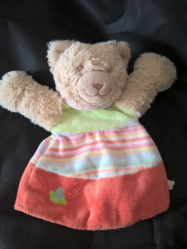 Doudou marionnette chat beige - doudou,