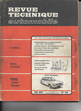 Revue technique automobile RTA 332 fevrier 1974 FIAT 124 FORD CONSUL GRANADA 