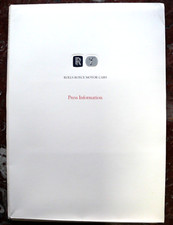 ROLLS ROYCE SILVER SERAPH 1998 : PRESS INFORMATION OFFICIELLE DU 3 MARS 1998