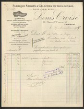 TROYES (10) NEAPOLITAN BOOT GALLOCHE FACTORY BOTILLONS ""Louis CROISE"" 1916