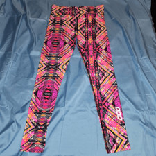 Lorna Jane Womens Pink Funky Print Leggings XS