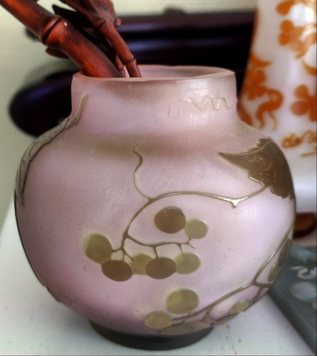 Petit vase emile gallé pâte - vase,