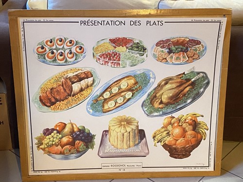 Rare ancienne affiche scolaire - ancienne,