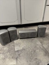 (Set Of 34 INFINITY SPEAKERS TOTAL SOLUTIONS 750-1 CENTER & 3 SATELLITE SPEAKERS