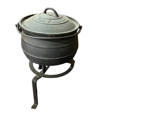 Ancien chaudron fonte - chaudron, en