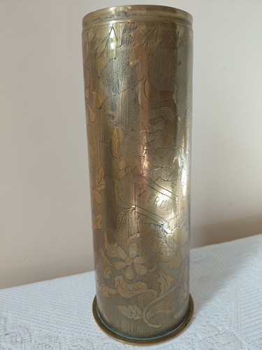 Obus décoré trench art - "trench, art"