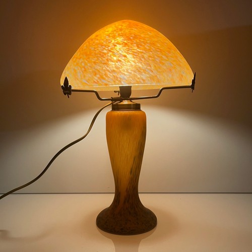 Lampe champignon massive verre - lampe,