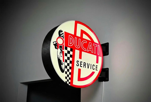 Enseigne lumineuse ducati - enseigne,