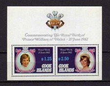16350) Cook Isl. MNH Neuf 1982 Royal Baby S/S