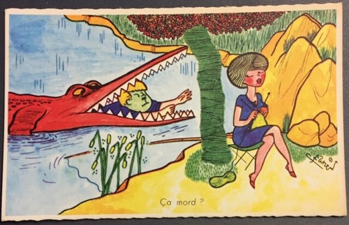 Carte postale humoristique - carte,