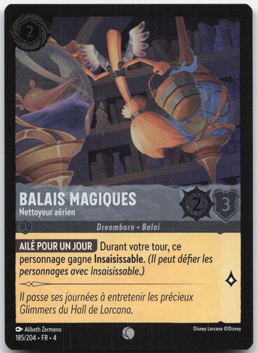 Carte lorcana balais magiques - lorcana,