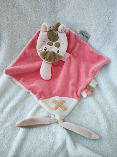 Doudou plat buddiezzz girafe - plat,