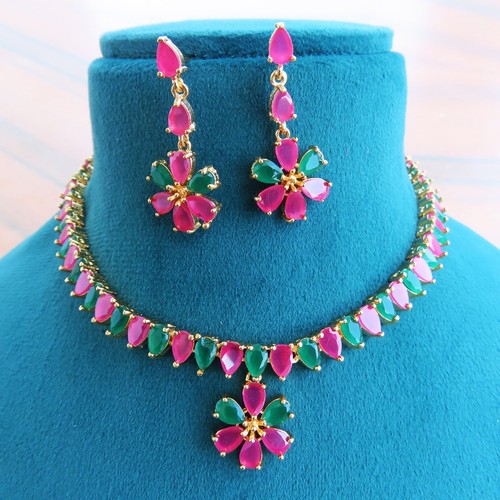 Parure collier boucles or - boucles,