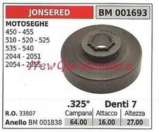 Pignon JONSERED Moteur Tronçonneuse 450 455 510 520 525 535 .325" Dents 7 001693