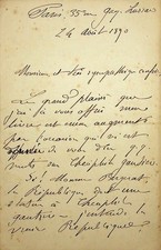 ✒ RARE L.A.S Albert REGNARD communard doctor writer on Théophile GAUTIER