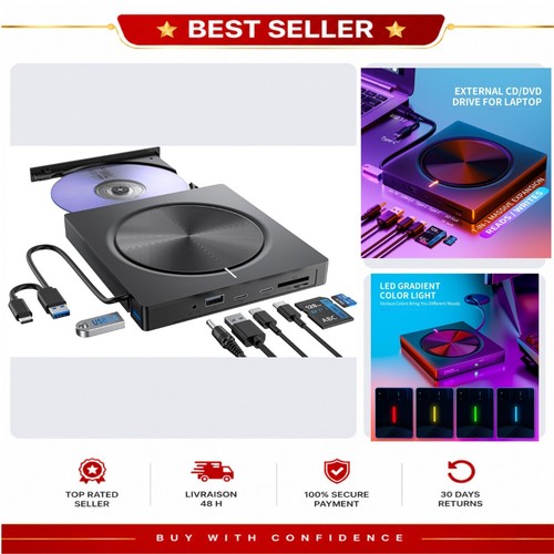 Lecteur dvd externe - dvd, usb