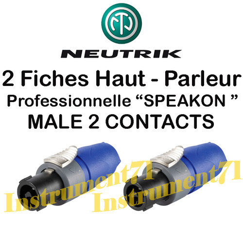 Fiches neutrik speakon haut - fiches,