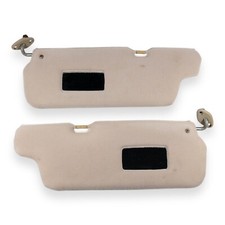 1988-1992 Daihatsu Charade Driver & Passenger Side Sun Visor Pair Set Tan Brown