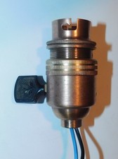 ANCIENNE DOUILLE INTERRUPTEUR B22 POUR LAMPE MAZDA GRAS RAVEL TESTÉE FONCTIONNE