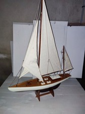 WOODEN DESK MODEL BOAT YACHT LE CORSARO AQUAVENTURE NEW BOX 65X80 CM