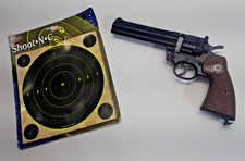 Vintage Crosman 357 .177 Pellet Revolver / Air Gun & Targets