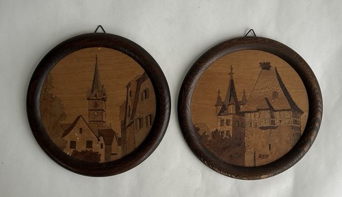 Ancien paire cadre tableau - paire, de