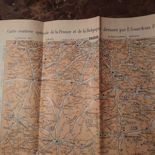 Carte routiere ancienne - carte,