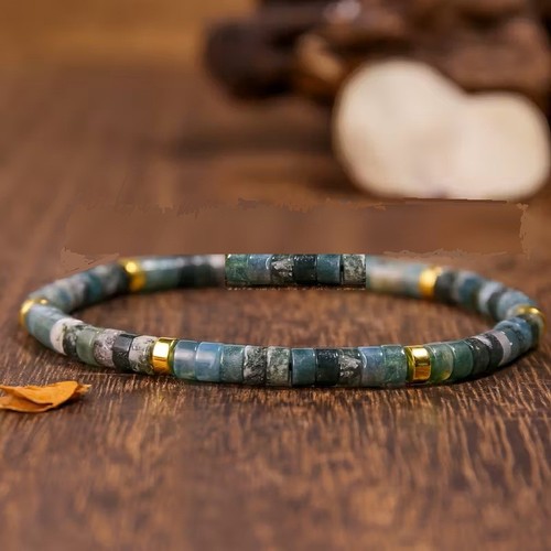 Bracelet perles agate - bracelet, de