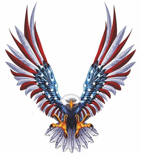Aigle usa autocollant - usa,