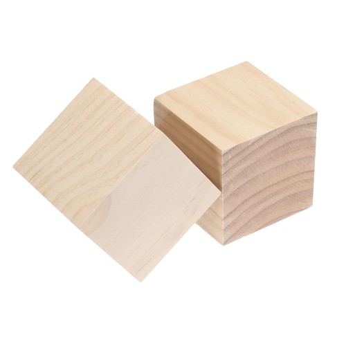 Cubes bois brut - cubes, de
