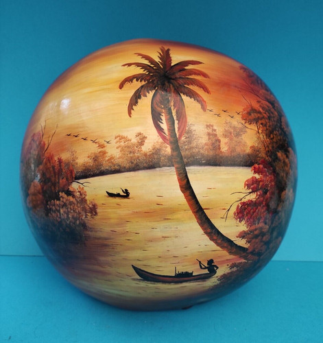 Calebasse africaine peinte - africaine,