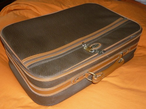 Valise toile chevron - en,